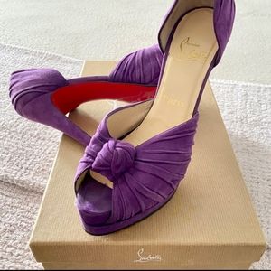 Christian Louboutin Jenny Peep Toe Platform Pump